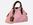 Pink Bag With Brown Handles